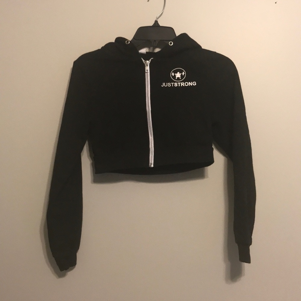 JustStrong Cropped Hooded Workout Jacket